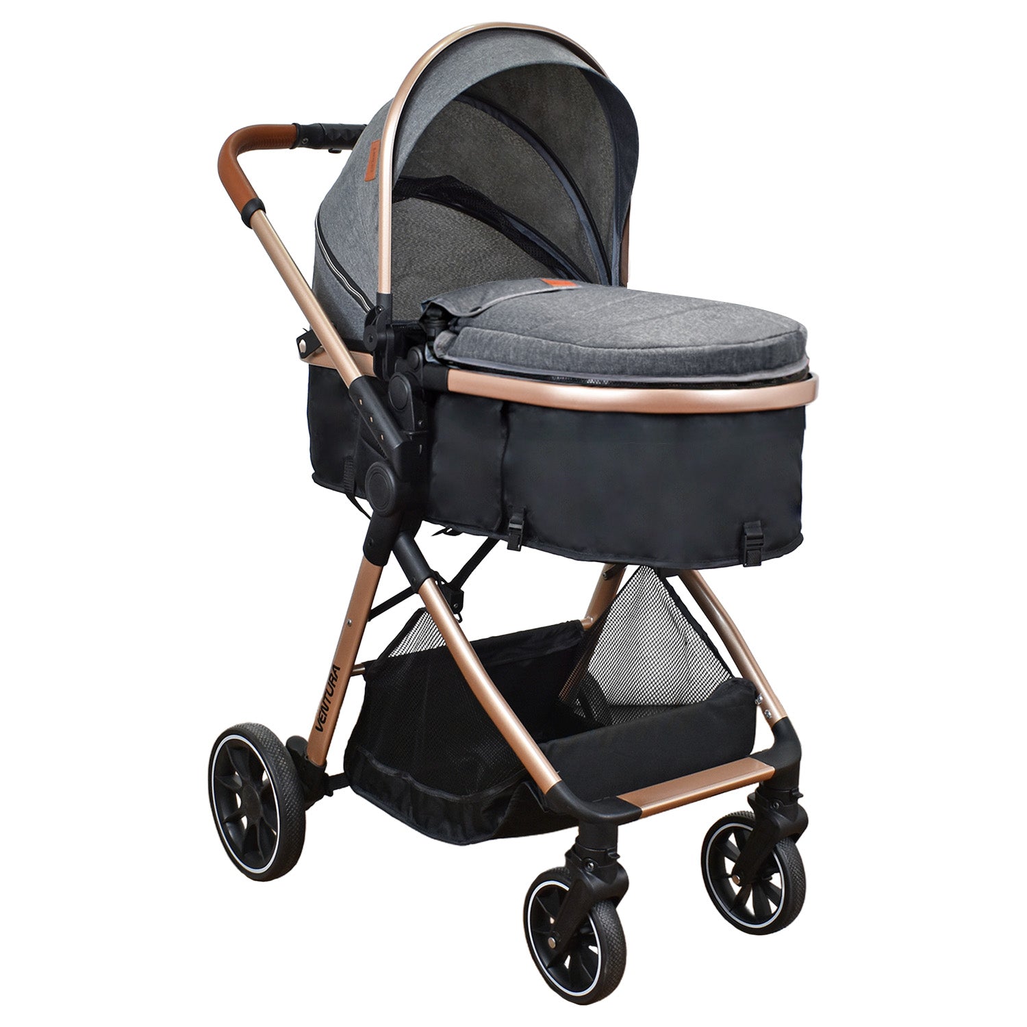 Coche Bebe Moises Ventura Priori Gris Oscuro