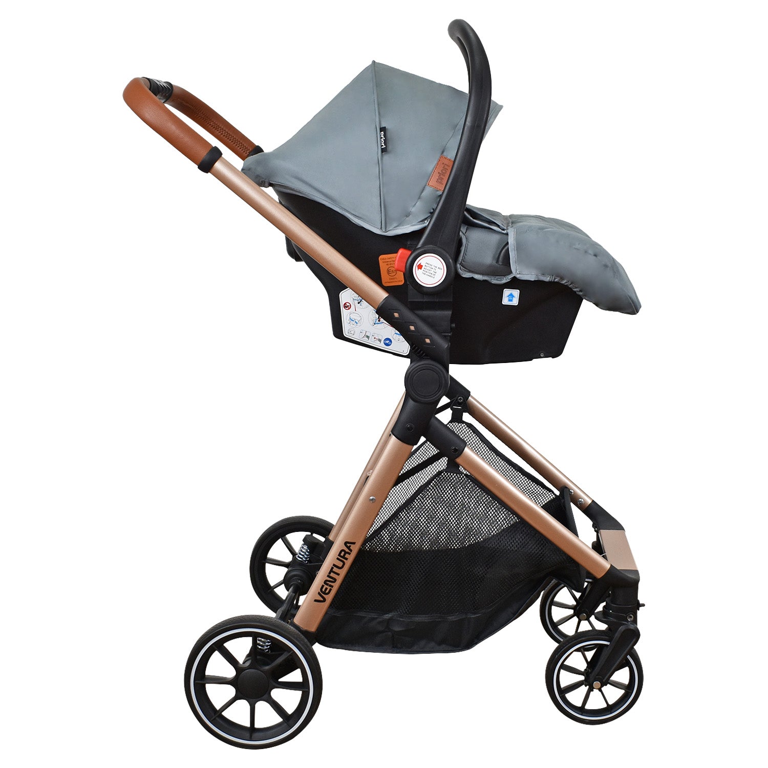 Coche Bebe Travel system Ventura Priori Gris Claro