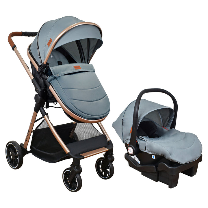 Coche Bebe Travel system Ventura Priori Gris Claro