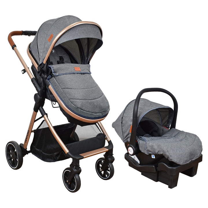 Coche Bebe Travel system Ventura Priori Gris Oscuro