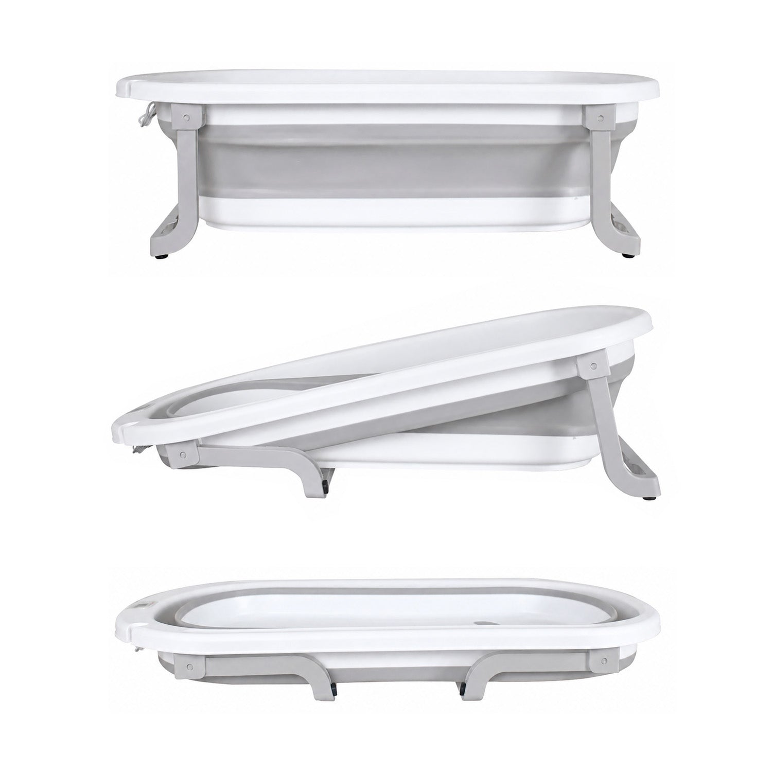 Bañera Bebe Plegable Portatil Wanda Happy Baby Gris