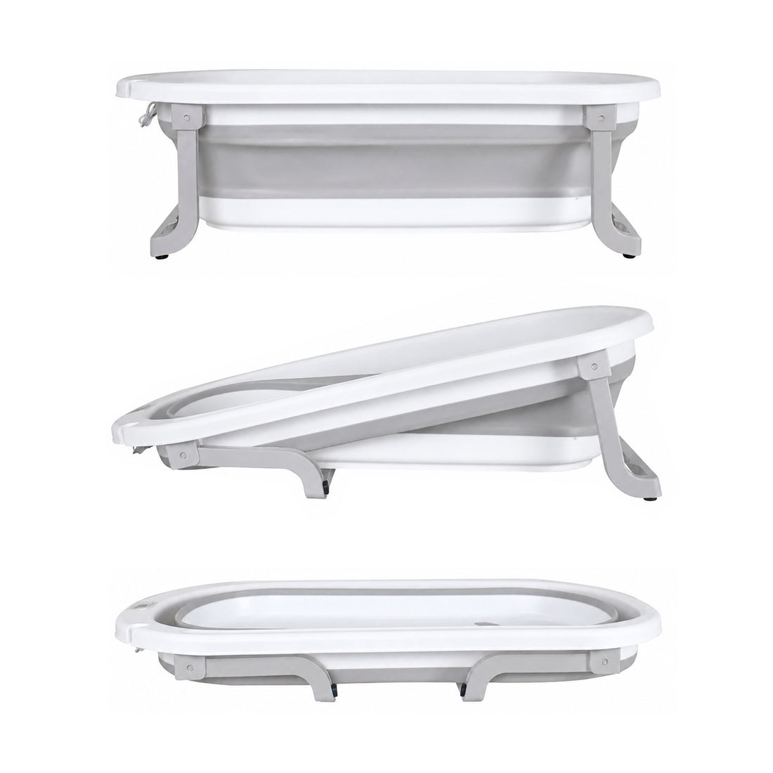 Bañera Bebe Plegable Portatil Wanda Happy Baby Gris
