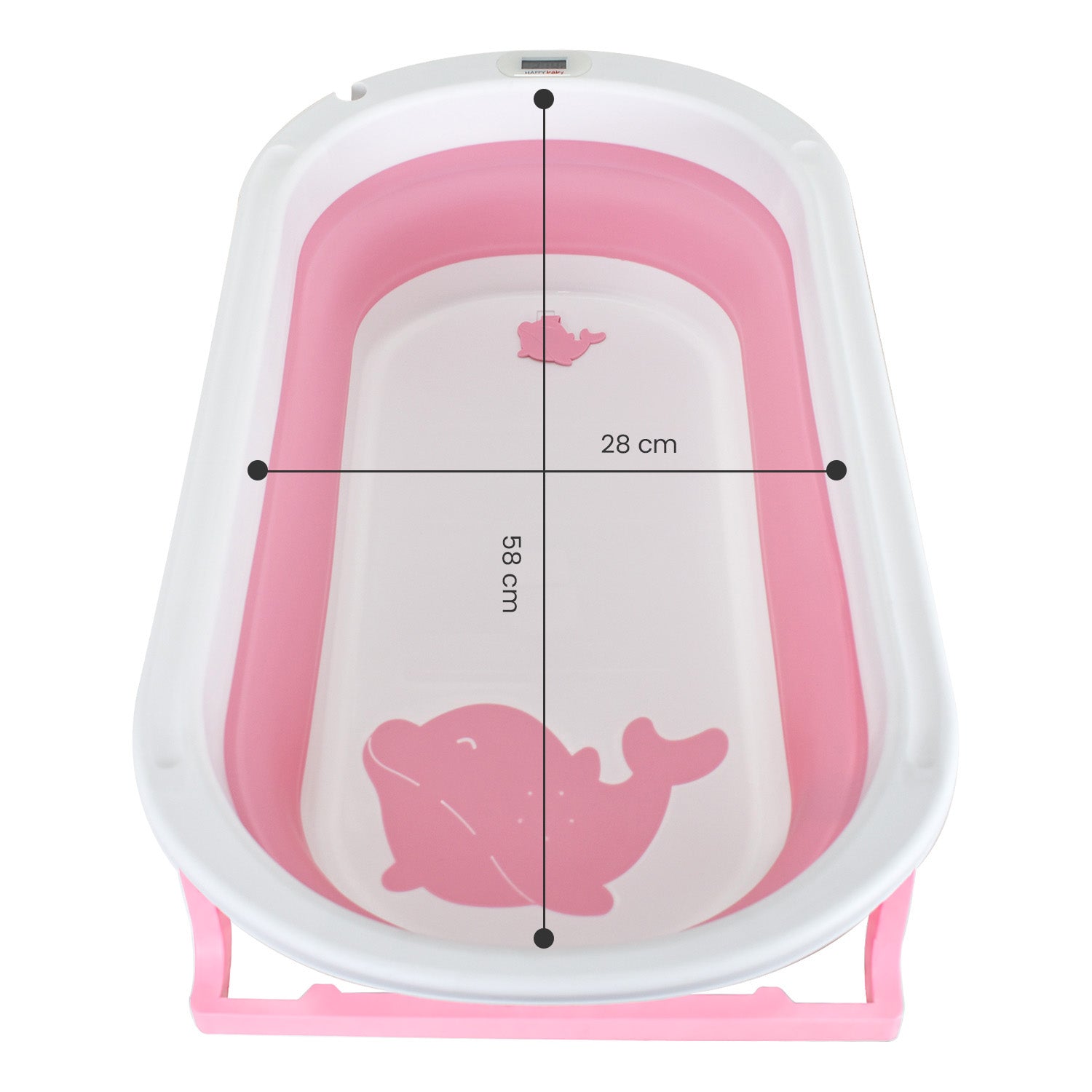 Bañera Bebe Plegable Portatil Wanda Happy Baby Rosa