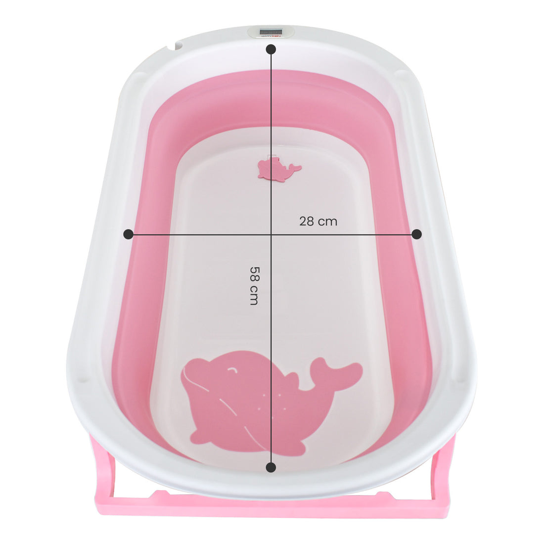 Bañera Bebe Plegable Portatil Wanda Happy Baby Rosa