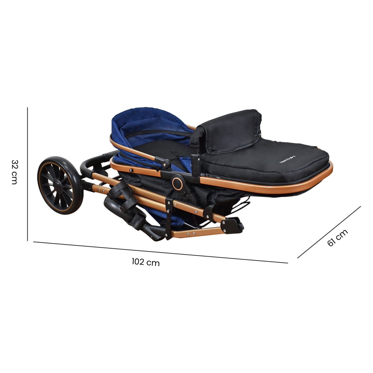 Coche Bebe Travel system Welly Happy Baby Azul