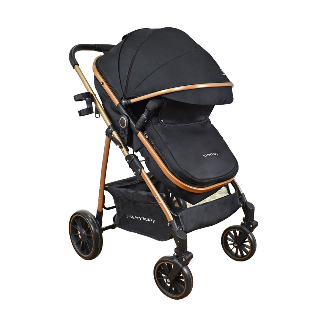Coche Bebe Welly Happy Baby Negro