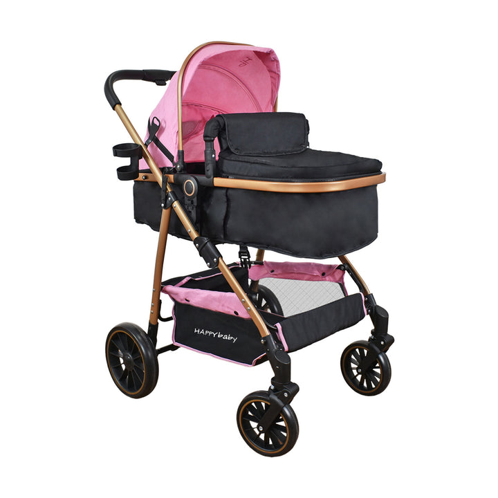 Coche Bebe Welly Happy Baby Rosado