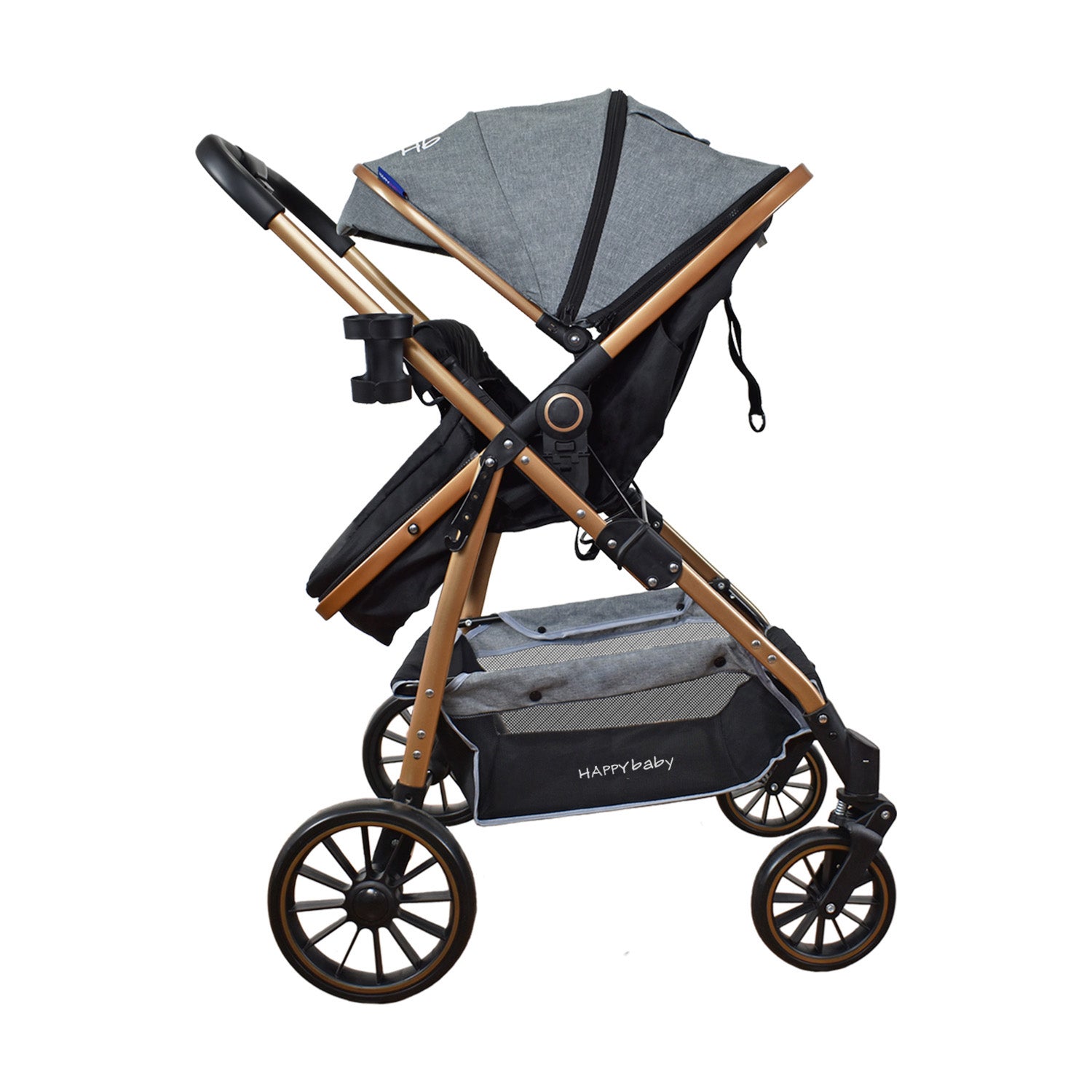 Coche Bebe Travel system Welly Happy Baby Gris