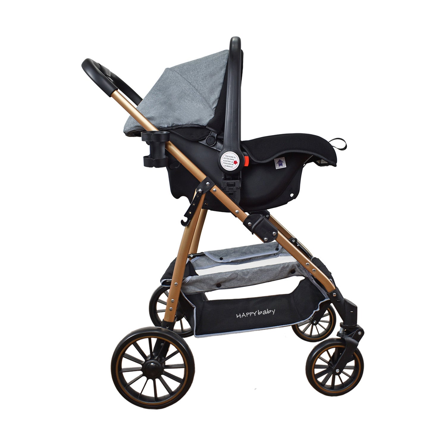 Coche Bebe Travel system Welly Happy Baby Gris