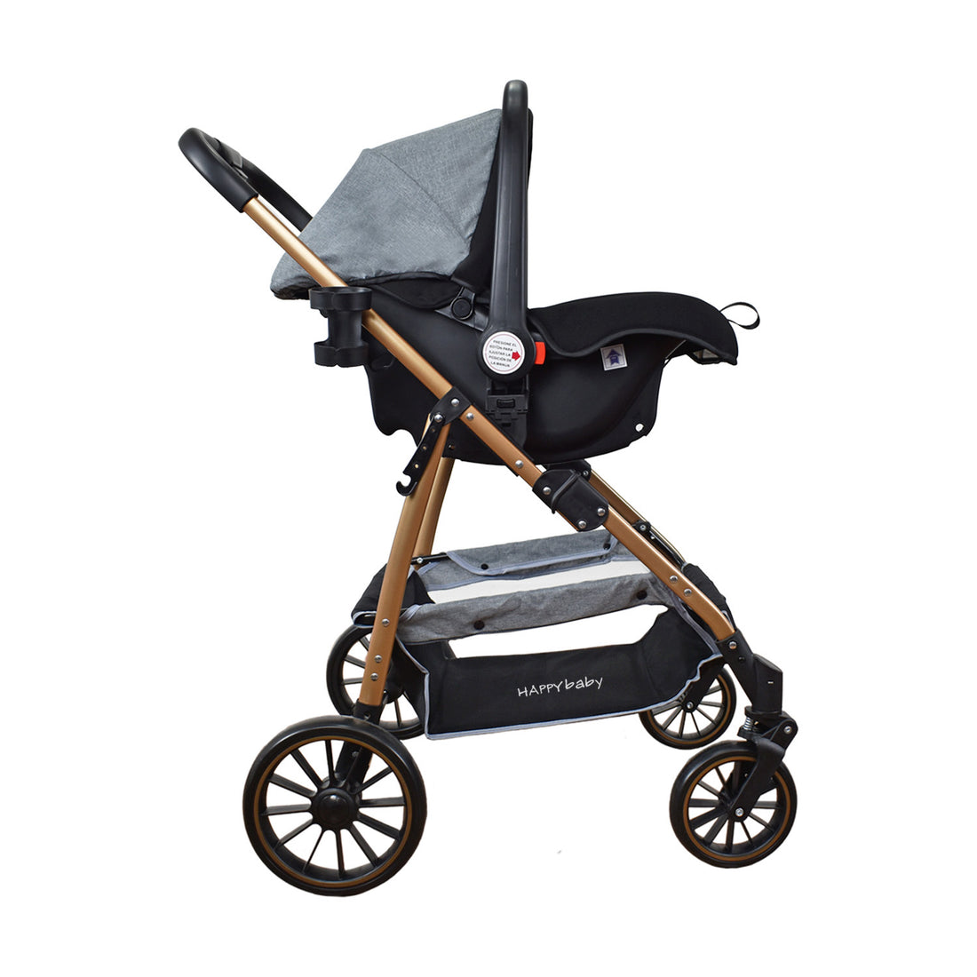 Coche Bebe Travel system Welly Happy Baby Gris