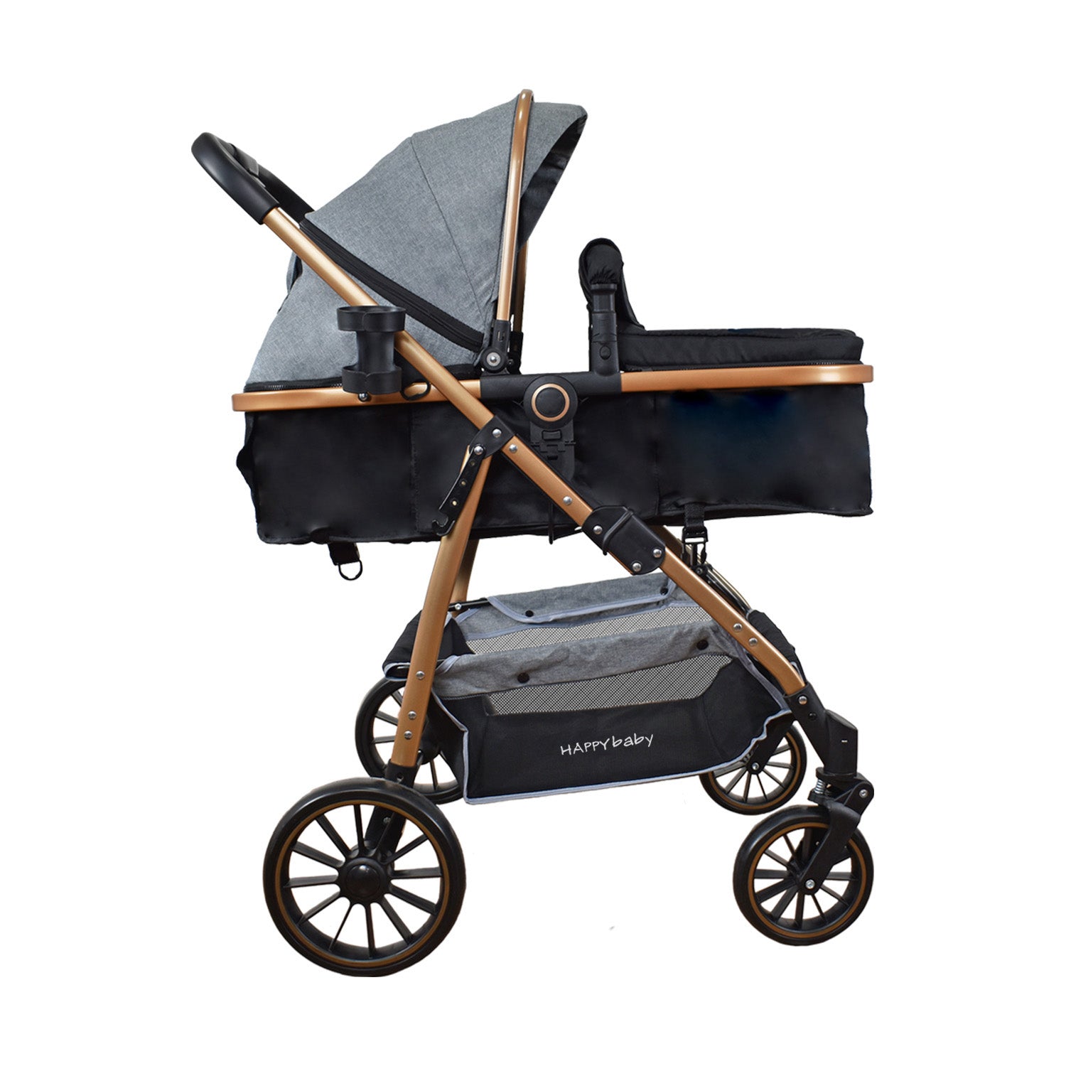 Coche Bebe Travel system Welly Happy Baby Gris