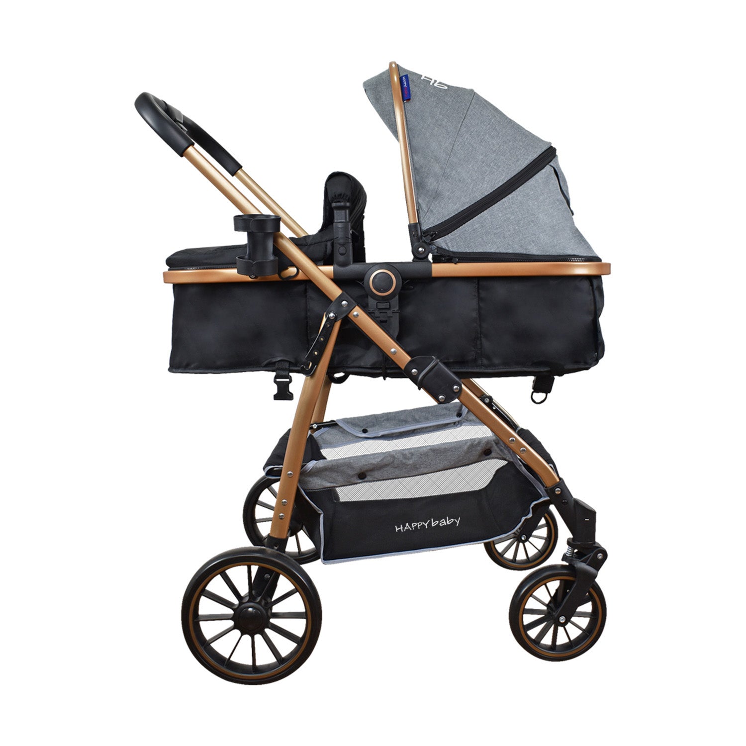Coche Bebe Travel system Welly Happy Baby Gris