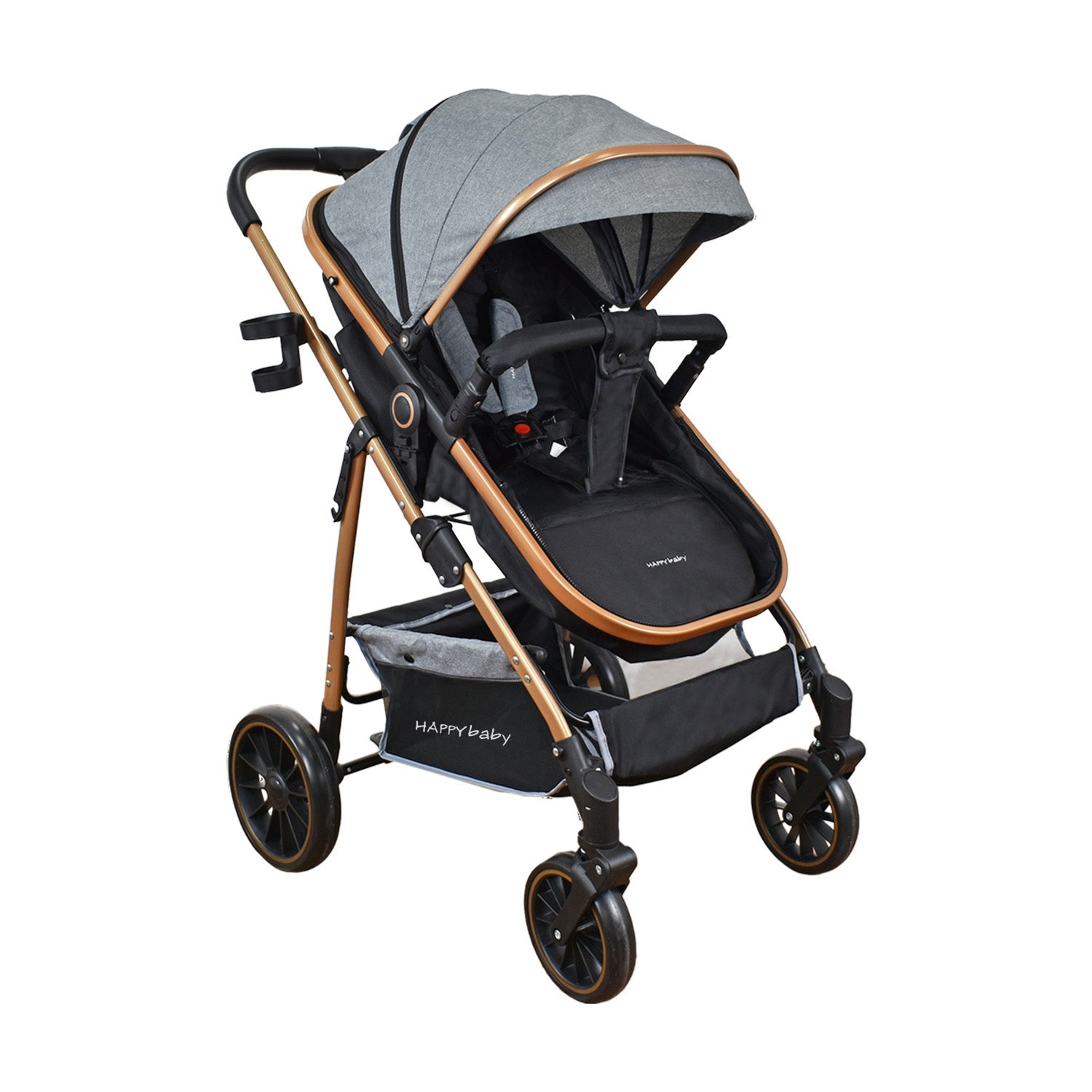 Coche Bebe Travel system Welly Happy Baby Gris