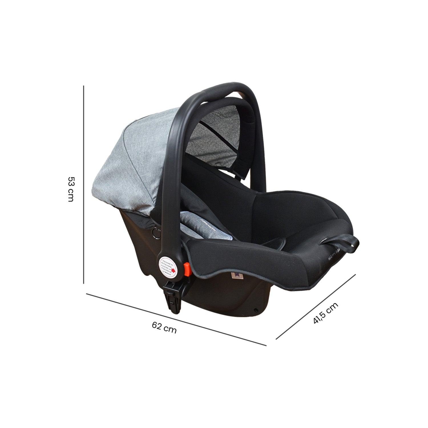 Coche Bebe Travel system Welly Happy Baby Gris