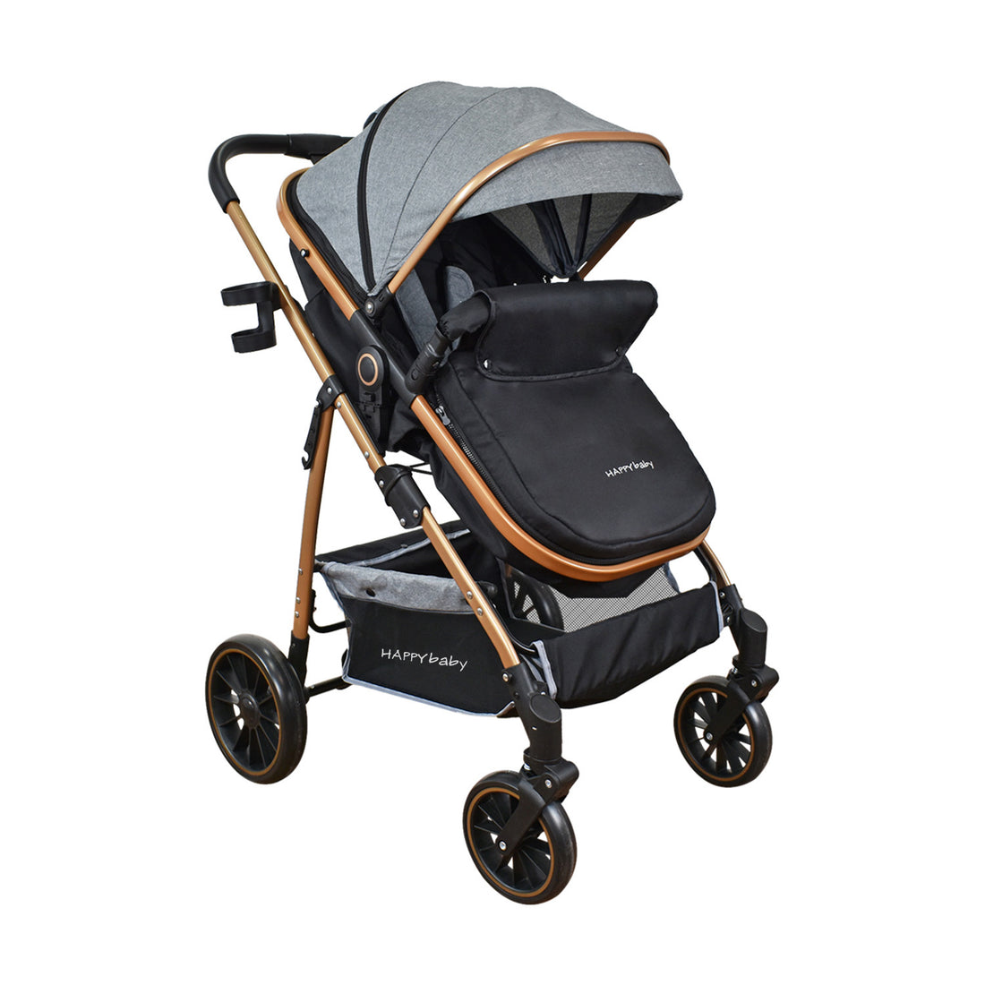 Coche Bebe Travel system Welly Happy Baby Gris