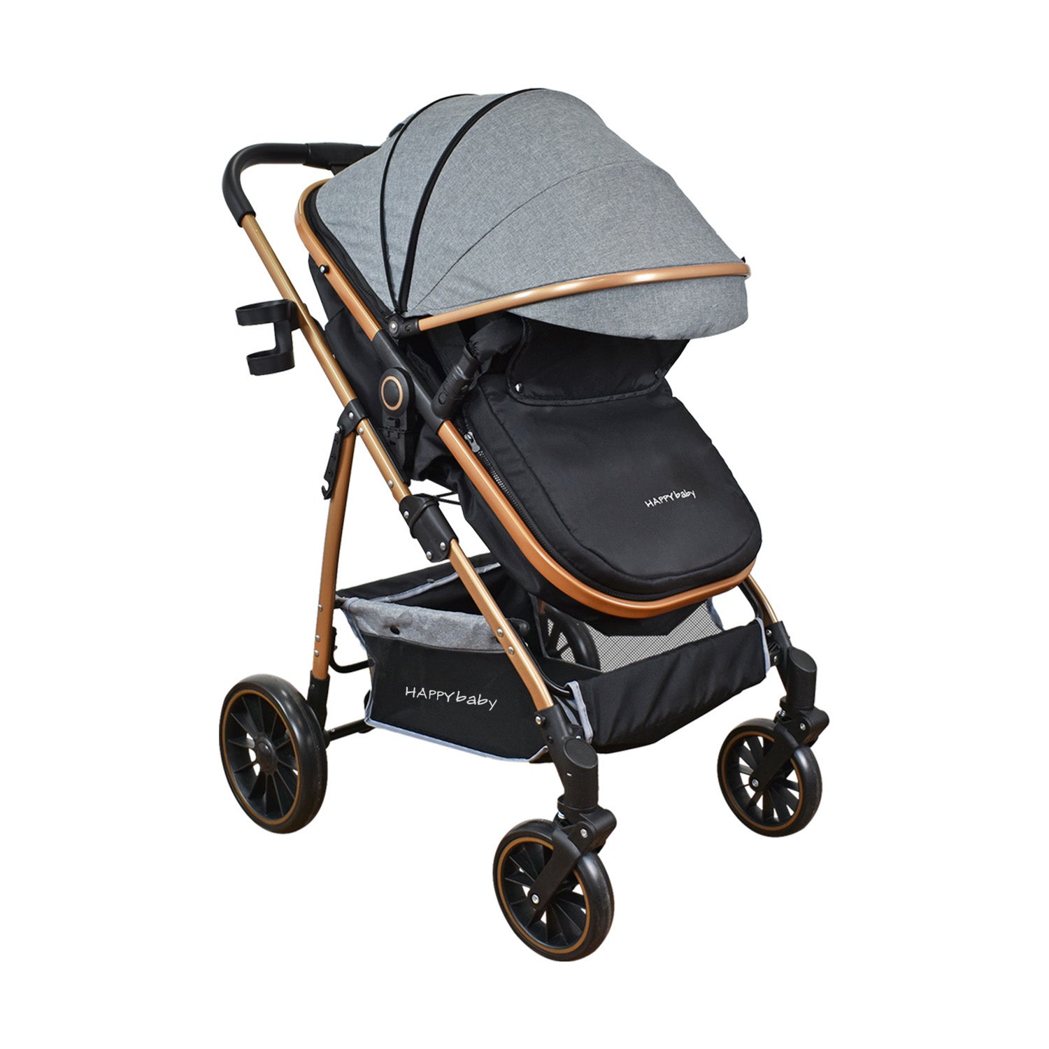 Coche Bebe Travel system Welly Happy Baby Gris