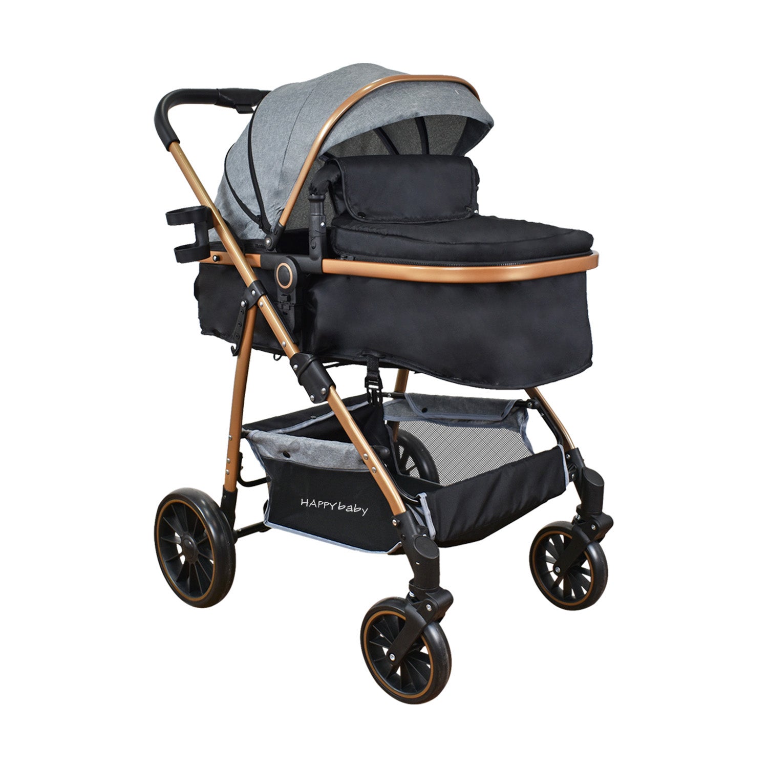 Coche Bebe Travel system Welly Happy Baby Gris