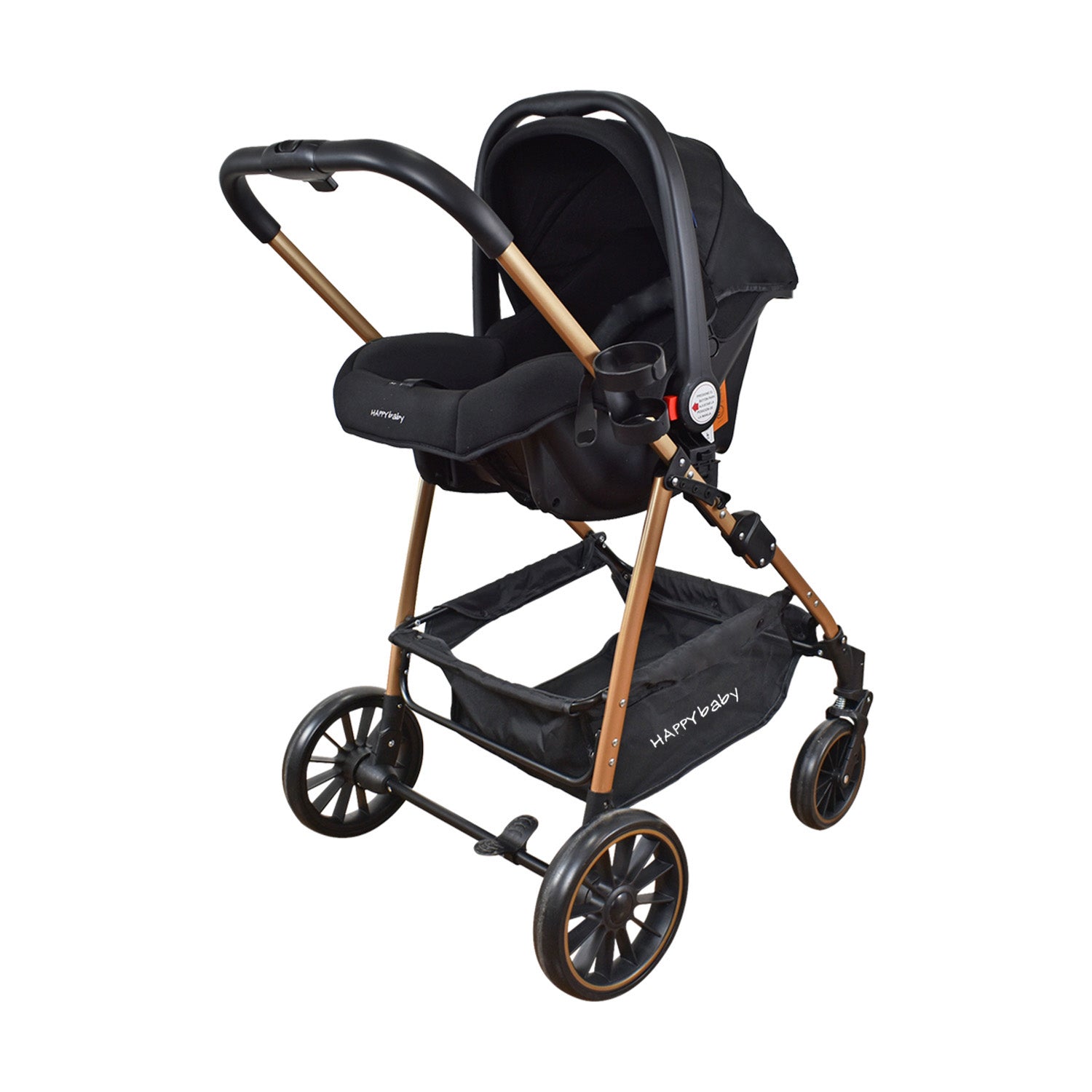 Coche Bebe Travel system Welly Happy Baby Negro