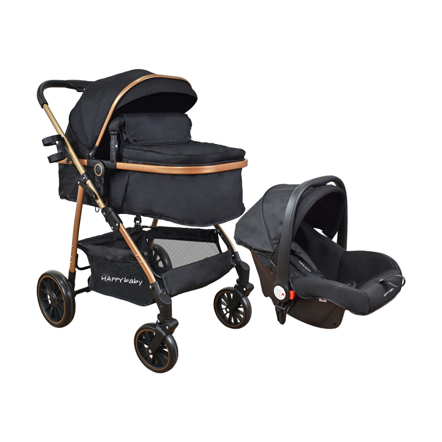 Coche Bebe Travel system Welly Happy Baby Negro