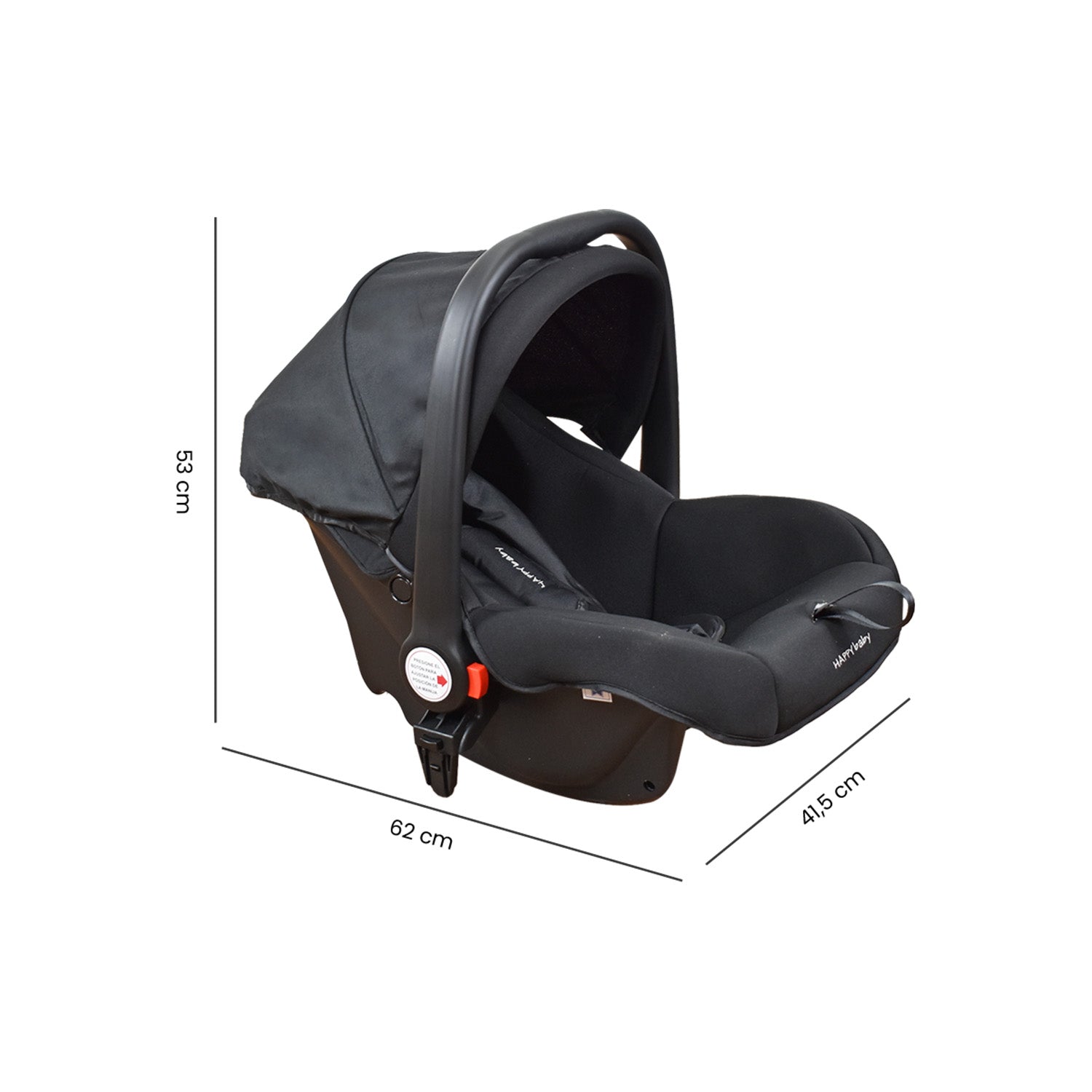 Coche Bebe Travel system Welly Happy Baby Negro