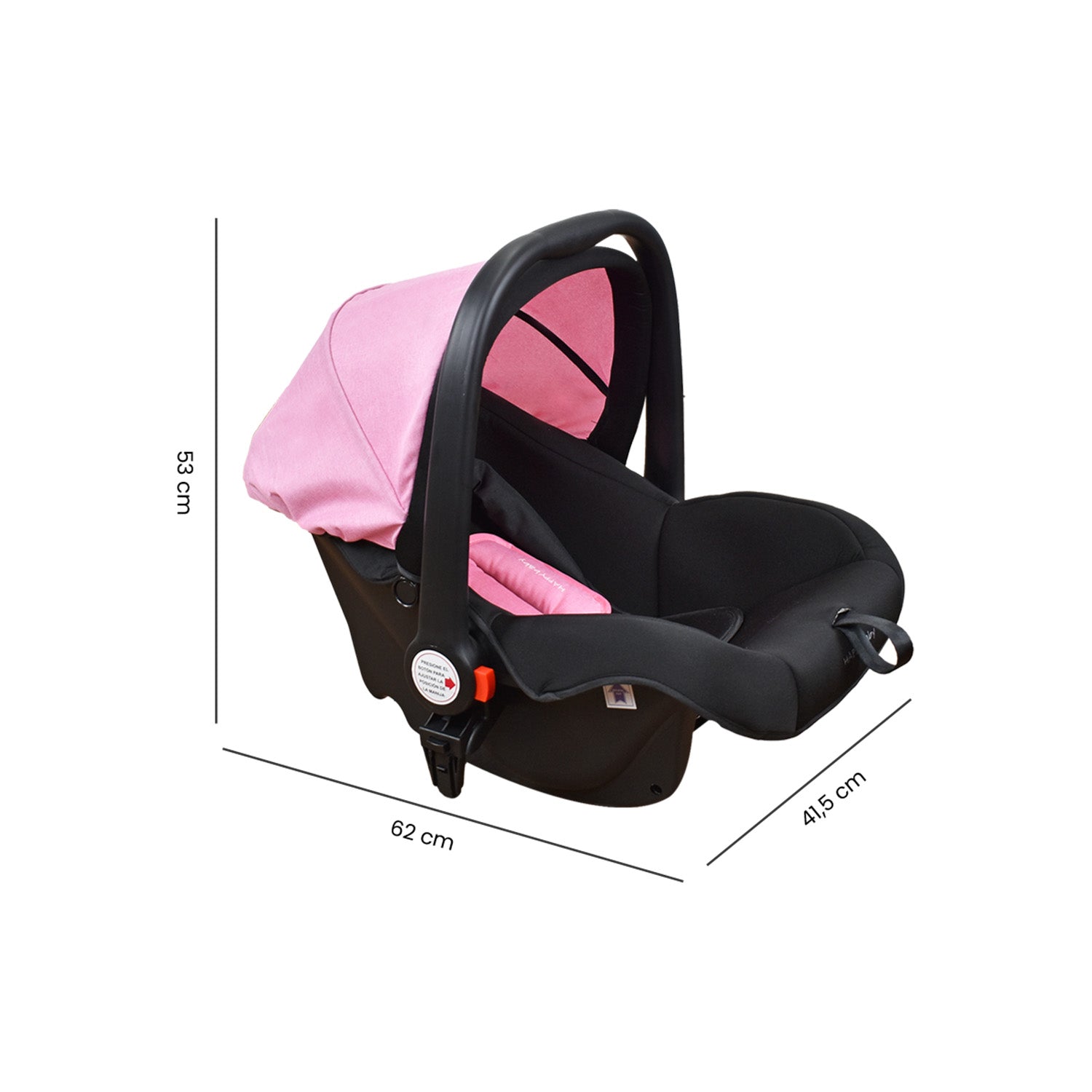 Coche Bebe Travel system Welly Happy Baby Rosado