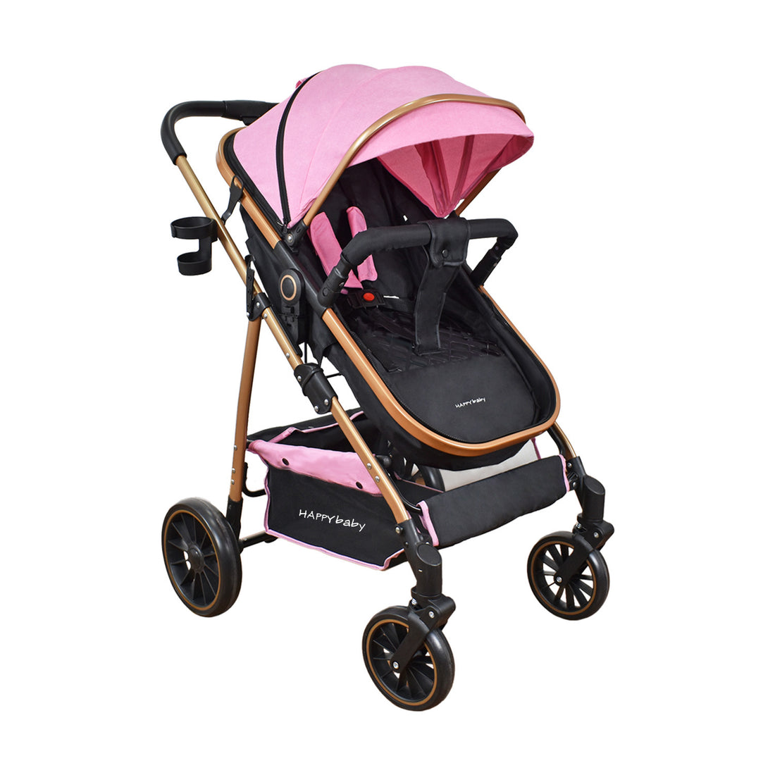 Coche Bebe Travel system Welly Happy Baby Rosado