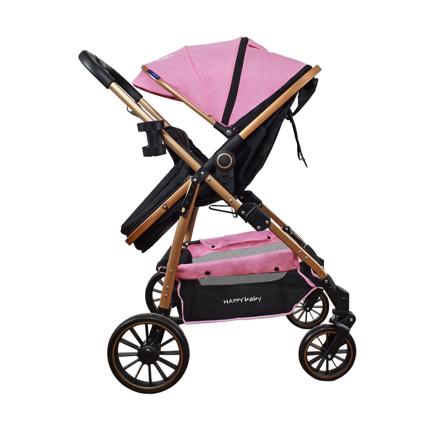 Coche Bebe Travel system Welly Happy Baby Rosado