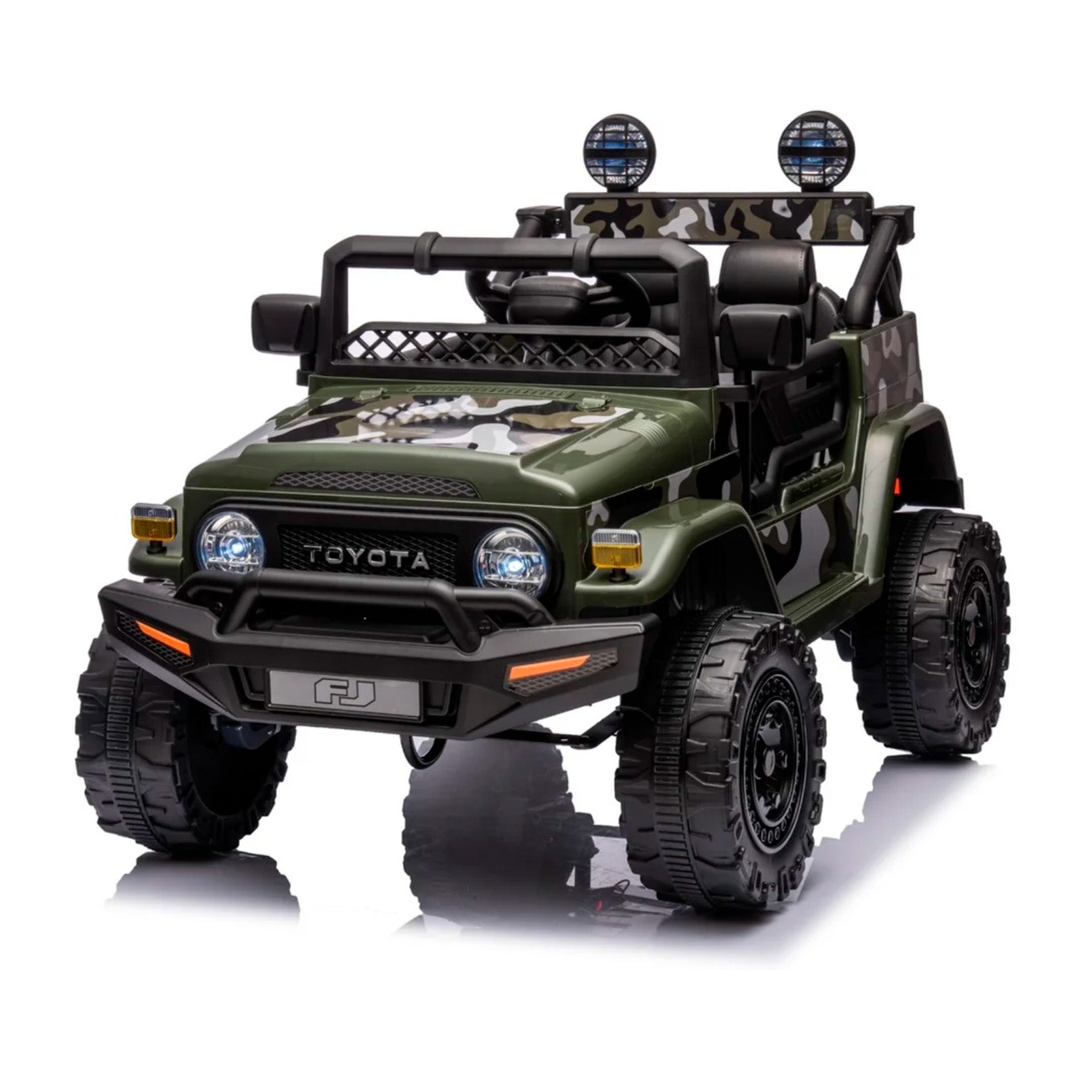 Carro Electrico Niño Niña Montable Toyota YJ2099  Verde 12V