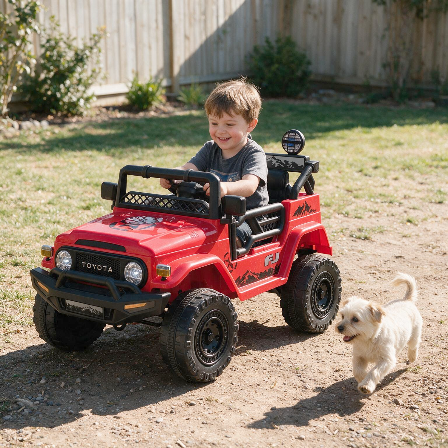 Carro Electrico Niño Niña Montable Toyota YJ2099 Rojo 12V