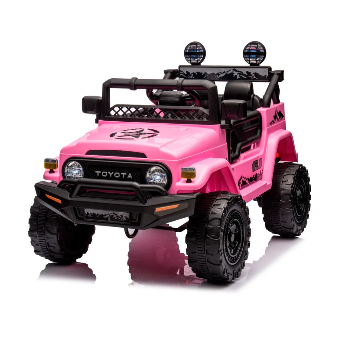 Carro Electrico Niño Niña Montable Toyota YJ2099 Rosado 12V
