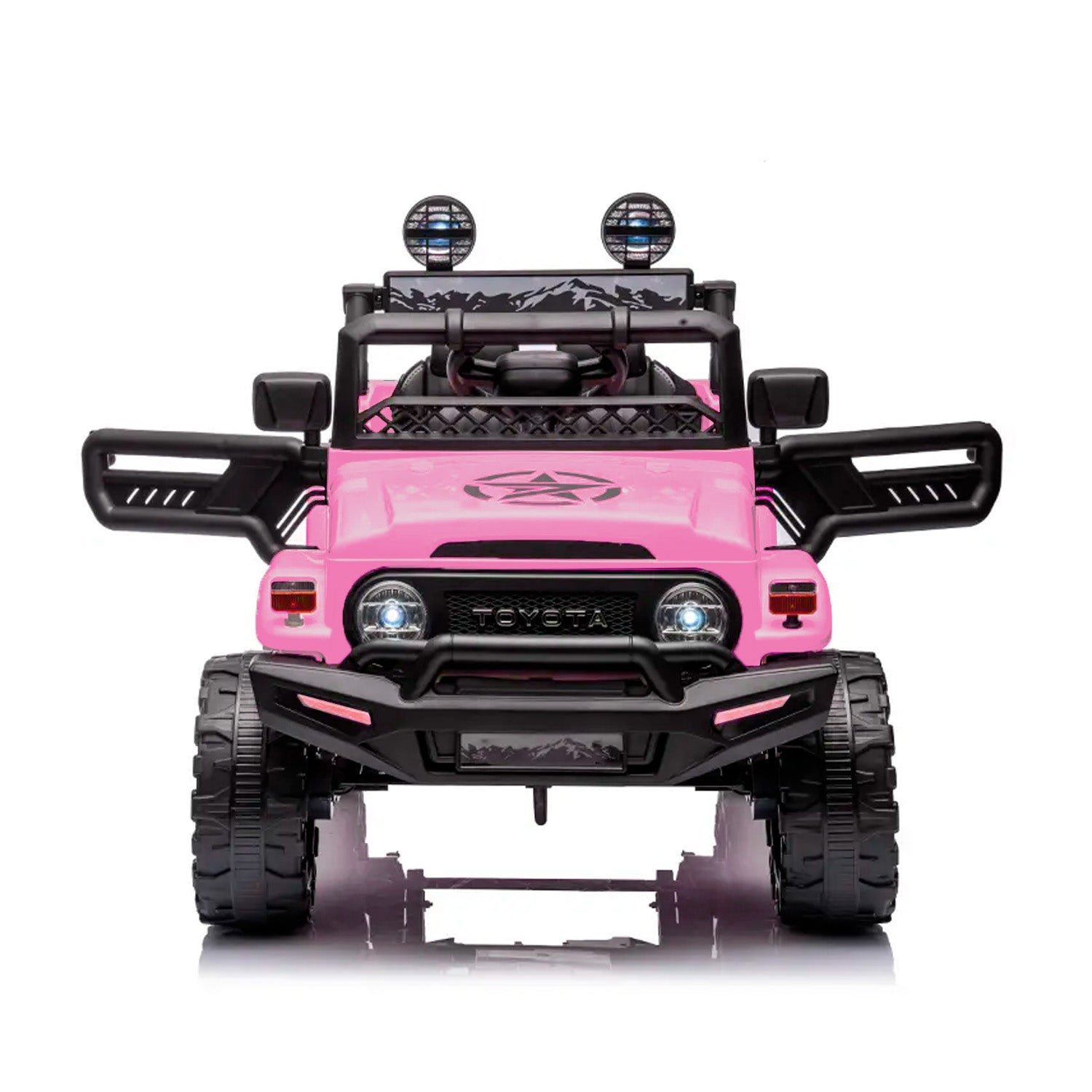 Carro Electrico Niño Niña Montable Toyota YJ2099 Rosado 12V