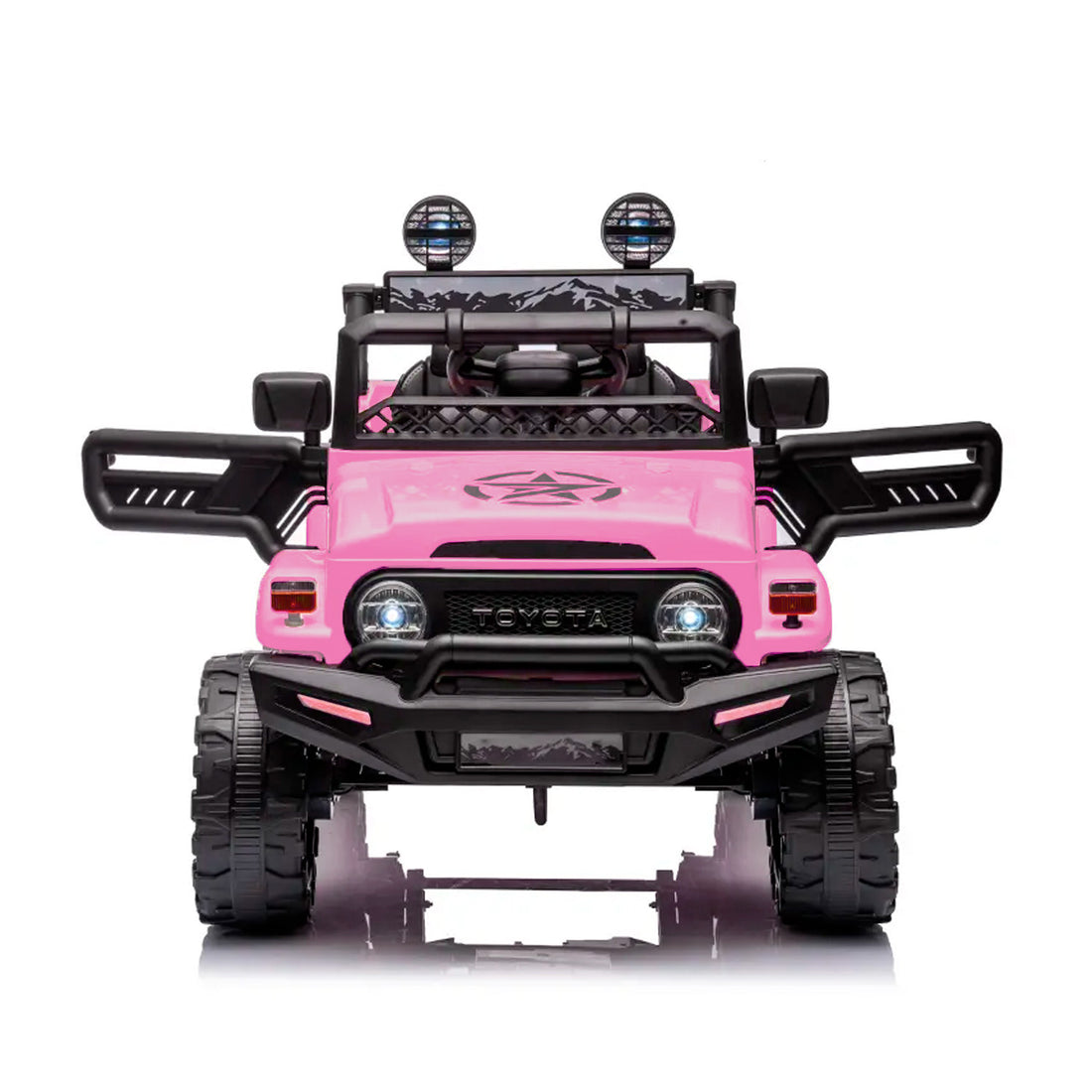 Carro Electrico Niño Niña Montable Toyota YJ2099 Rosado 12V