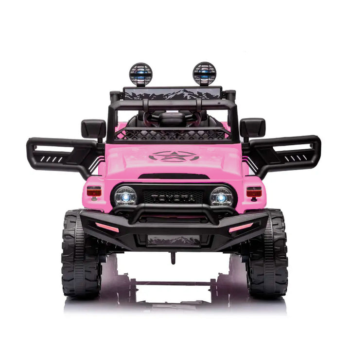 Carro Electrico Niño Niña Montable Toyota YJ2099 Rosado 12V