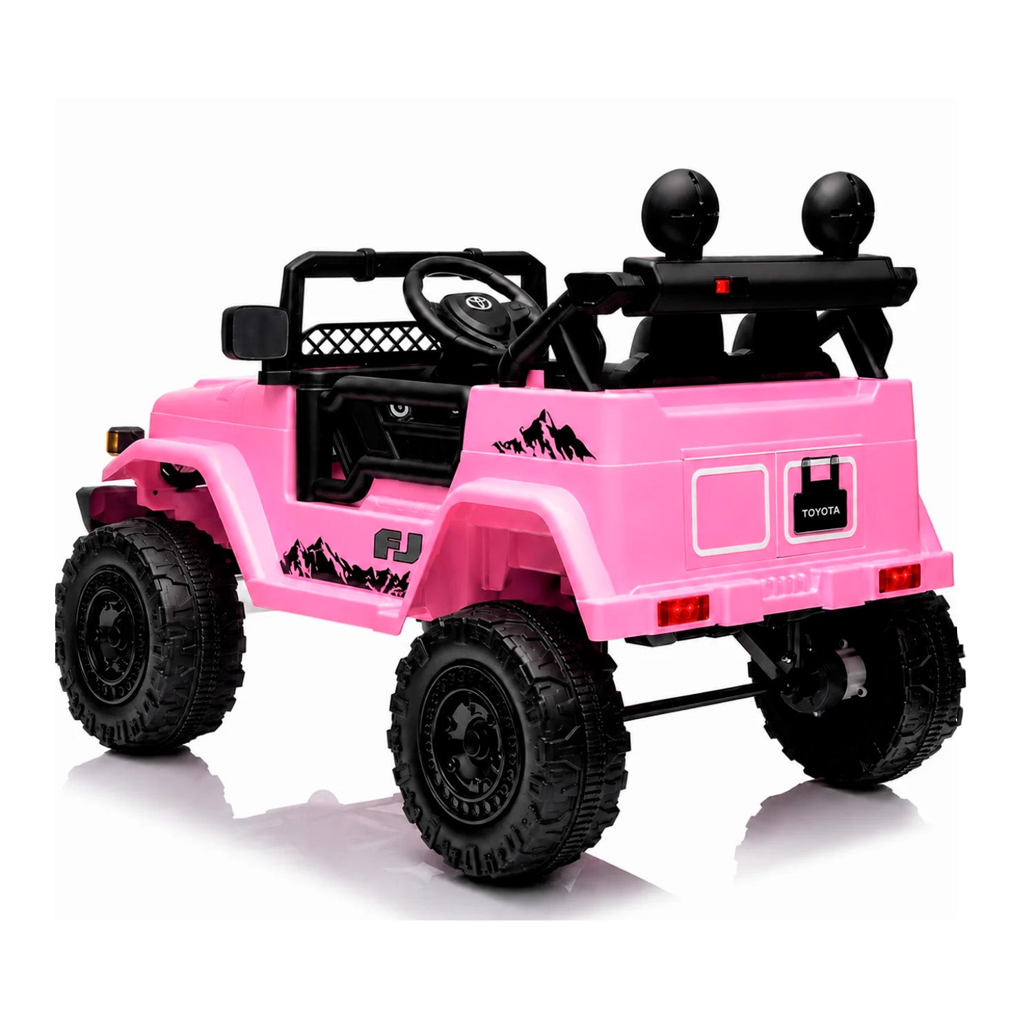 Carro Electrico Niño Niña Montable Toyota YJ2099 Rosado 12V