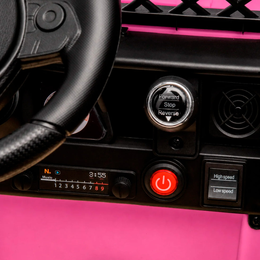 Carro Electrico Niño Niña Montable Toyota YJ2099 Rosado 12V