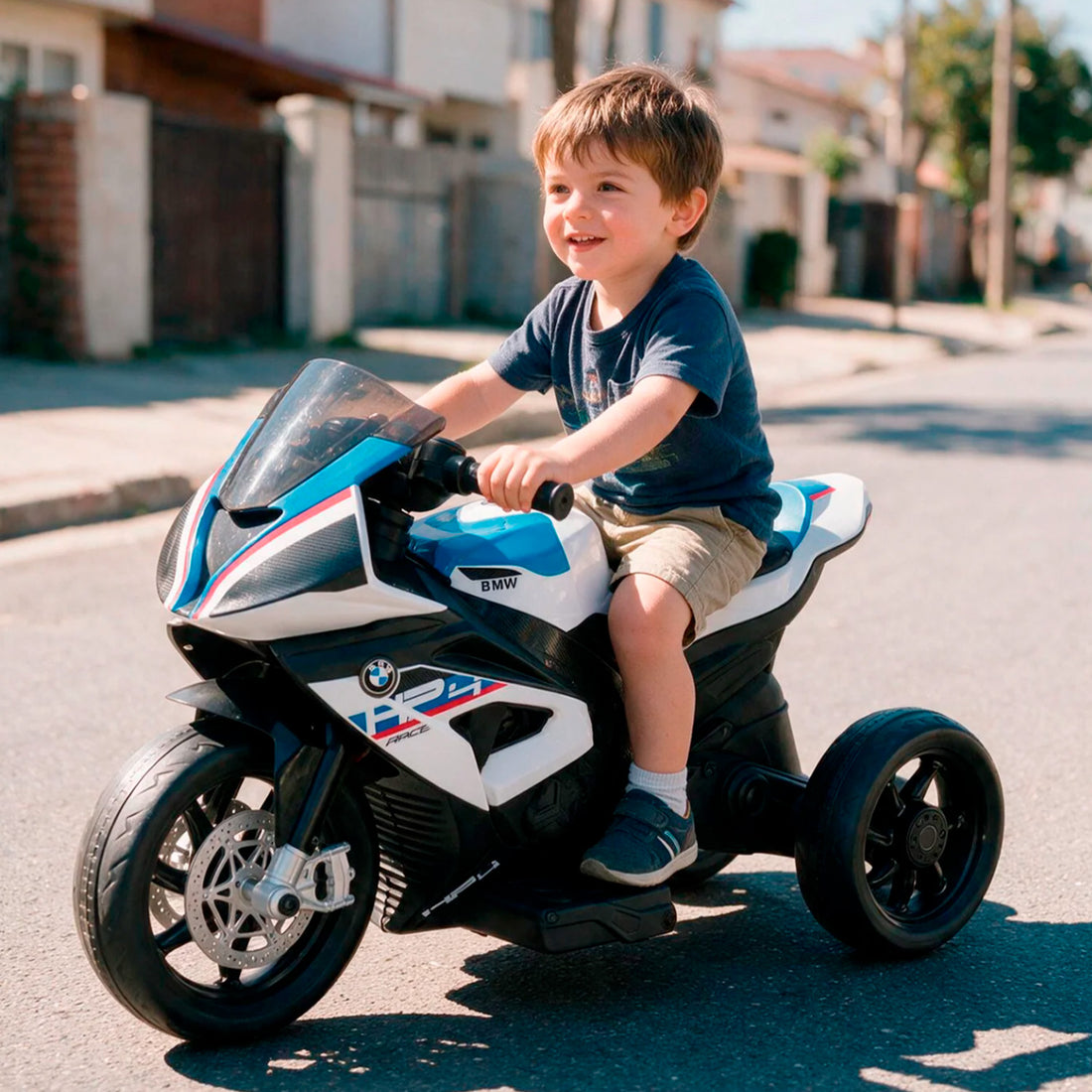 Moto Electrica Niño Niña Montable Bmw YJ5008 Blanco 6V