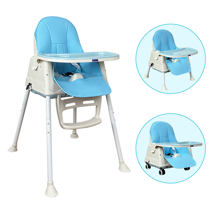 Silla comedor bebe 4en1 Happy Baby Zoe Azul