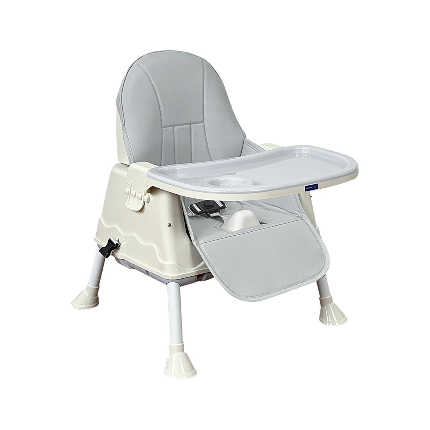 Silla comedor bebe 4en1 Happy Baby Zoe Gris