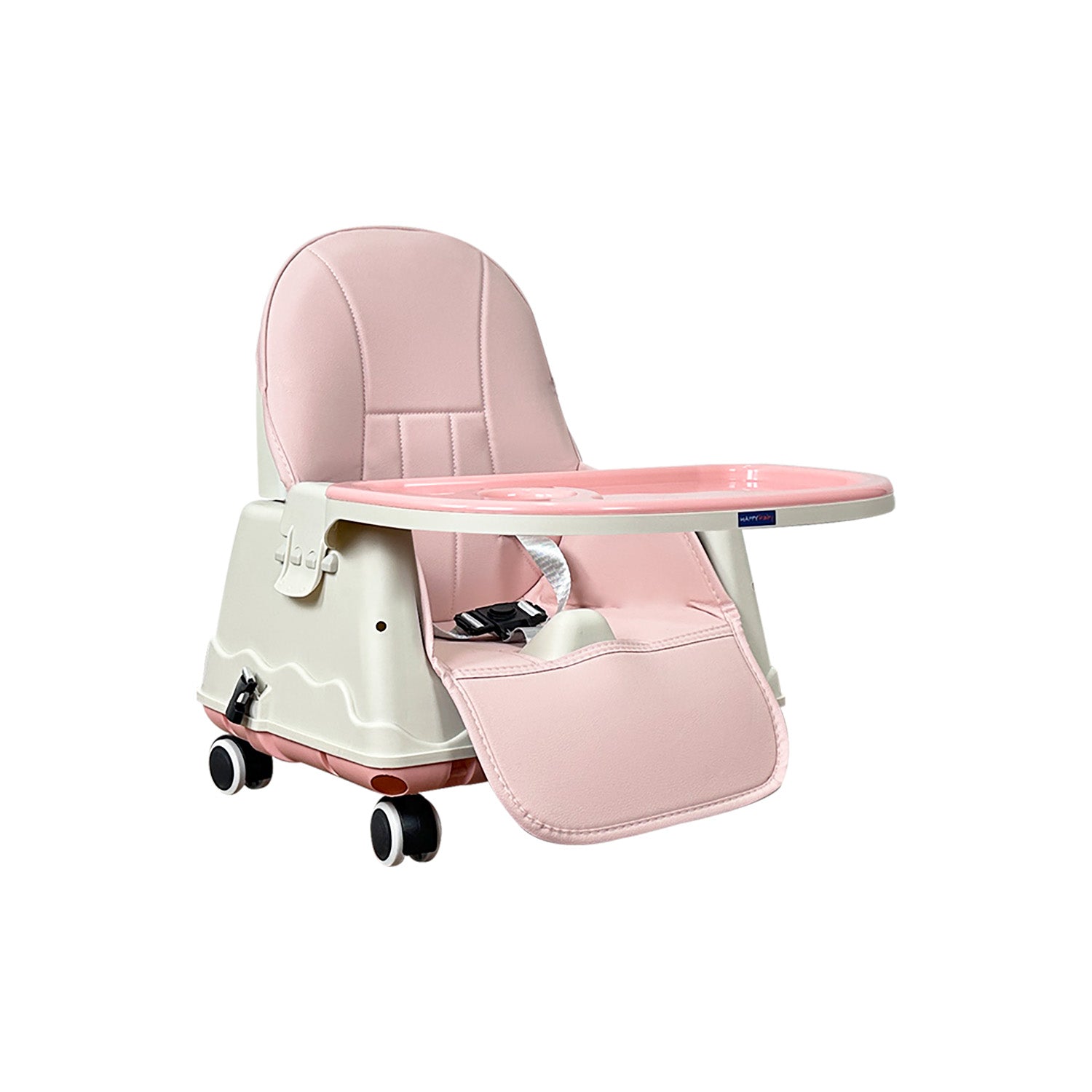 Silla comedor bebe 4en1 Happy Baby Zoe Rosa