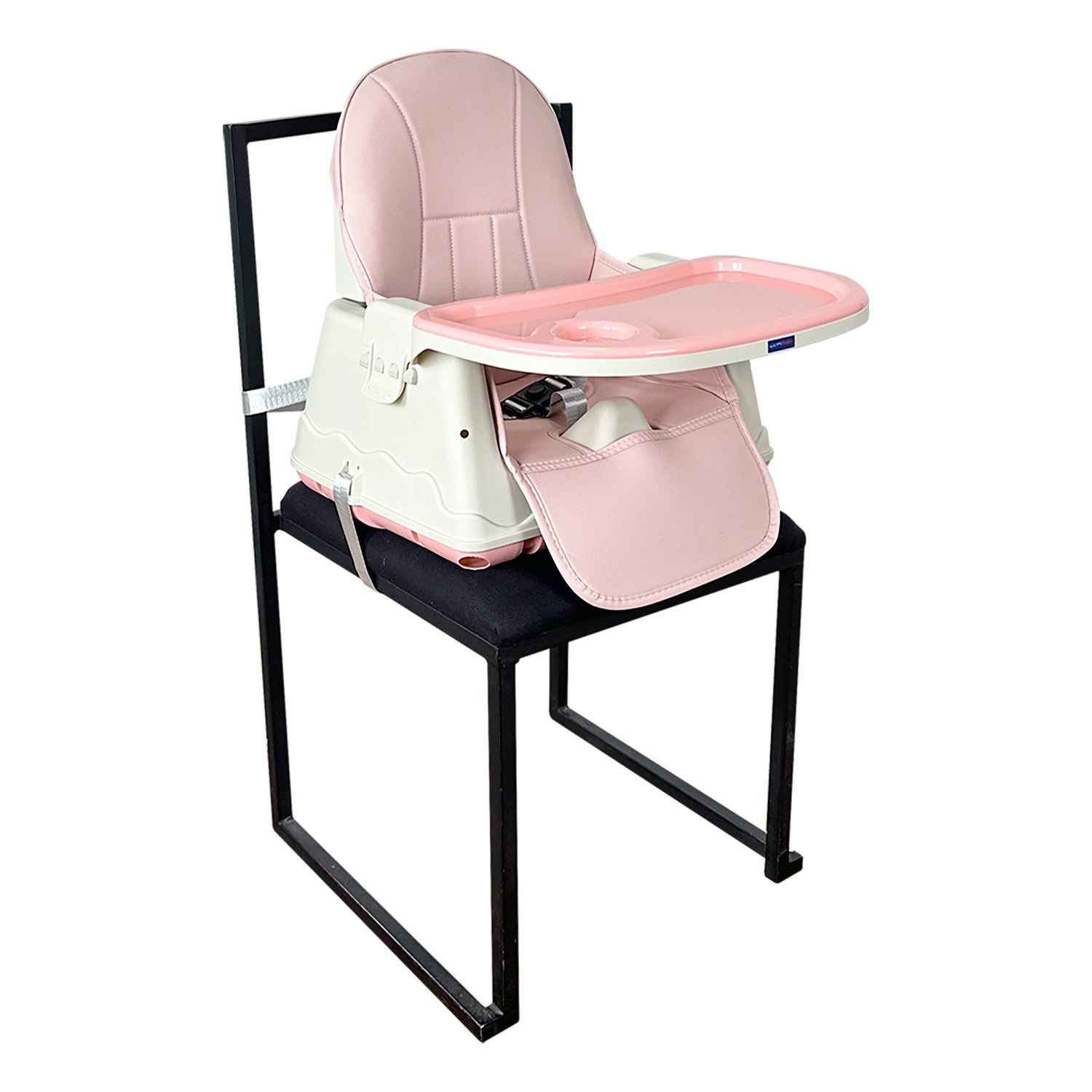 Silla comedor bebe 4en1 Happy Baby Zoe Rosa