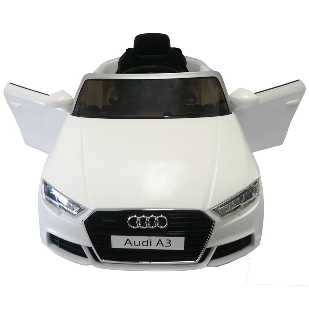 Carro Electrico Con Control Audi Blanco - BabyManía