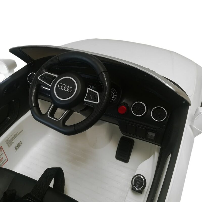Carro Eléctrico Con Control Remoto Audi Blanco
