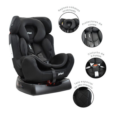 Silla Carro Bebe Focus Priori Negro